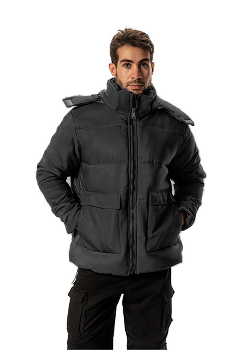D-GRAY PUFFER WATER PROOF JACKET
